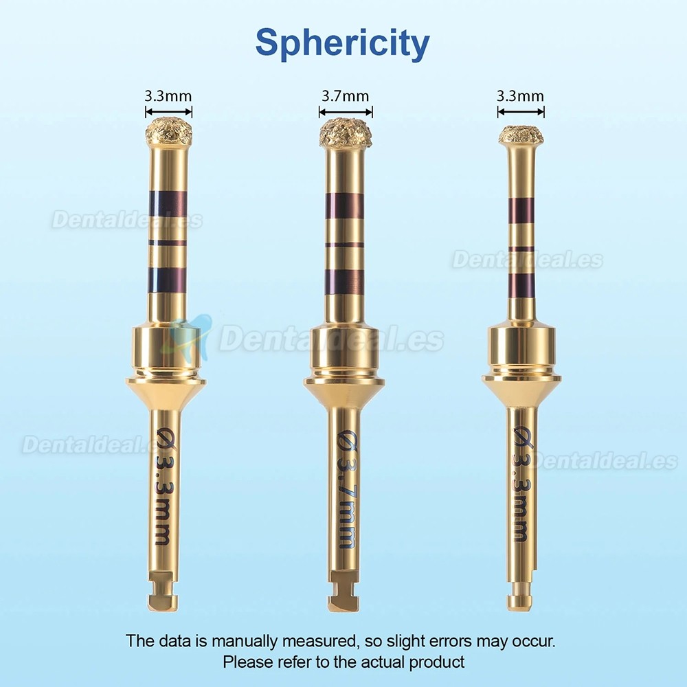 Kit 6 Piezas Fresas Diamantadas para Elevaci&oacute;n de Seno Maxilar Implantes Dentales